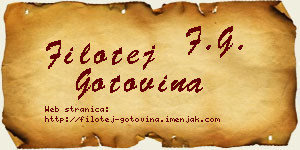 Filotej Gotovina vizit kartica